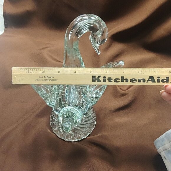 Vintage Murano Art Glass Goose/Swan w/Air Bubbles Heavy - Picture 15 of 15